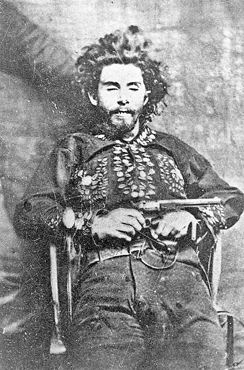 “Bloody Bill” Anderson was killed in October 1864 in a skirmish at Albany, Missouri. His choice was the Colt 1851 Navy and was pictured with a Navy Colt in his death picture, taken by the local dentist.